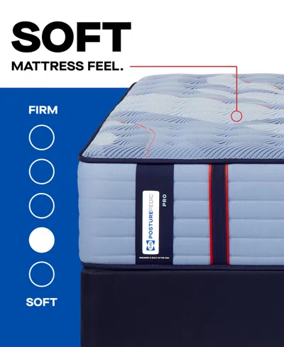 Sealy Posturepedic West Hill 14" Soft Tight Top Mattress Set In Transparent