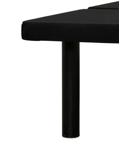 Primo International Airflow Black Upholstered Platform Bed Frame In Transparent