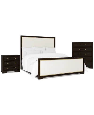 Macy's Mazen 3-pc. Queen Set (bed, Chest & Nightstand) In White