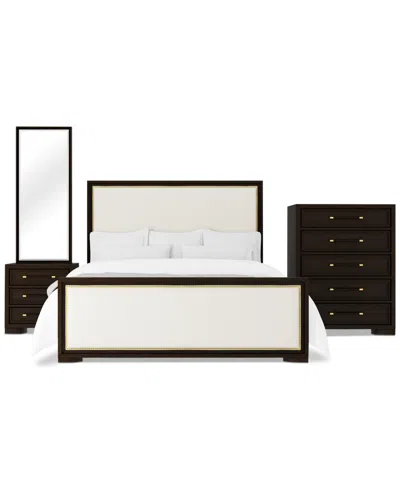 Macy's Mazen 3-pc. Queen Set (bed, Chest & Nightstand) In White
