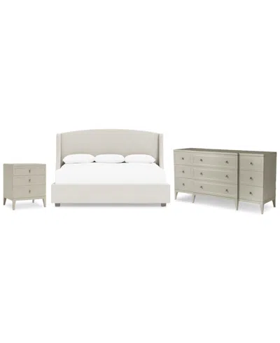 Bernhardt Cornelia 3-pc. Queen Set (bed, Dresser & 24" Nightstand) In Sand