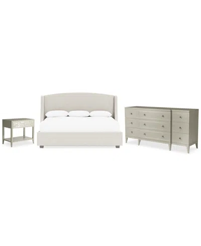 Bernhardt Cornelia 3-pc. Queen Set (bed, Dresser & Accent Nightstand) In Sand