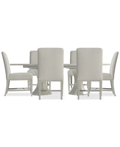 Bernhardt Cornelia 7-pc. Dining Set (rectangular Table & 6 Side Chairs) In Transparent