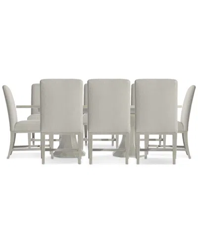Bernhardt Cornelia 9-pc. Dining Set (rectangular Table & 8 Side Chairs) In Transparent
