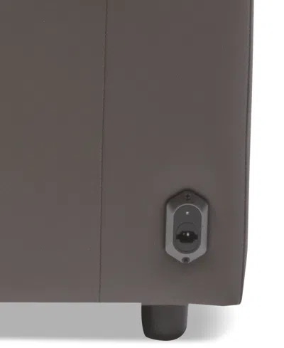 Macy's Thandler 5-pc. Leather L Shape Sectional With 3 Power Recliners And 1 Storage Console, Exclusively A In Brown