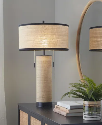 Lumisource 29" Rattan Cylinder Table Lamp