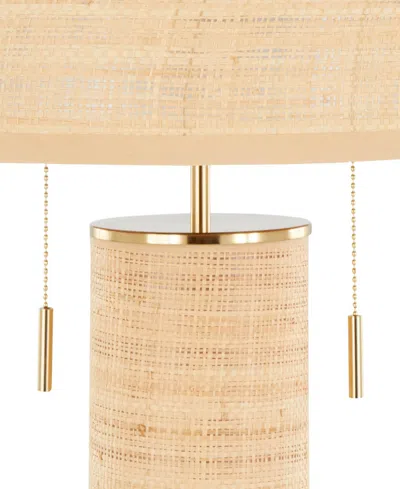 Lumisource 29" Rattan Cylinder Table Lamp