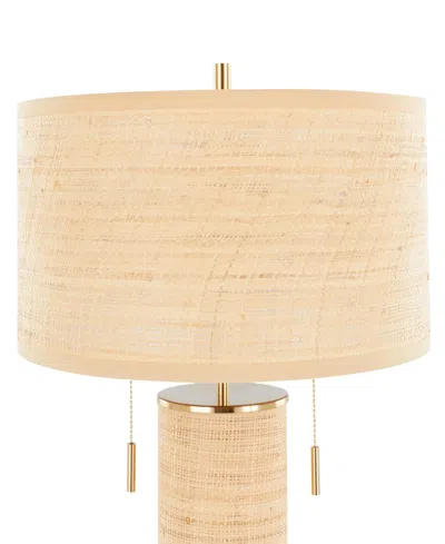Lumisource 29" Rattan Cylinder Table Lamp