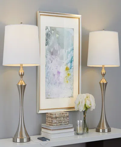 Lumisource 30" Metal Flint Table Lamp, Set Of 2 In Multi