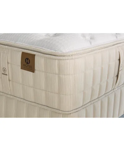 Hotel Natural Collection By King Koil Lotus 16" Trim Line Firm Mattress Set, Queen Split, Exclusively At Macy's In Transparent