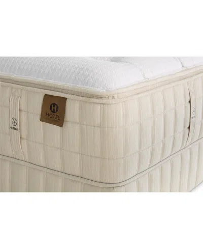 Hotel Natural Collection By King Koil Lotus 16" Trim Line Medium Mattress Set, Queen Split, Exclusively At Macy's In Transparent