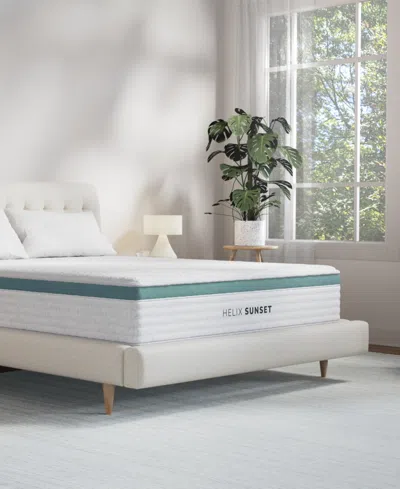 Helix Brooklyn Bedding  Sunset 11.5" Soft Tight Top Mattress In A Box In Transparent