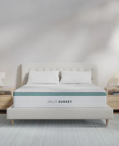 Helix Brooklyn Bedding  Sunset 11.5" Soft Tight Top Mattress In A Box In Transparent