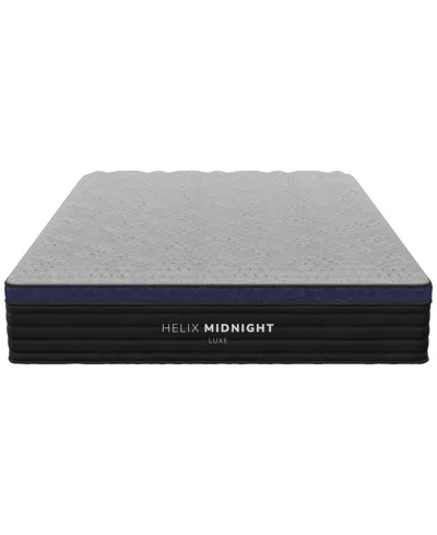 Helix Brooklyn Bedding  Midnight Luxe 13.5" Medium Firm Euro Pillow Top Mattress In A Box In Transparent