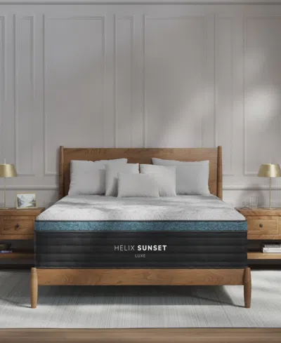 Brooklyn Bedding Helix Sunset Luxe 13.5" Soft Euro Pillow Top Mattress In A Box In Transparent