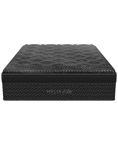 Helix Brooklyn Bedding  Midnight Elite 15" Medium Firm Euro Pillow Top Mattress In A Box In Transparent