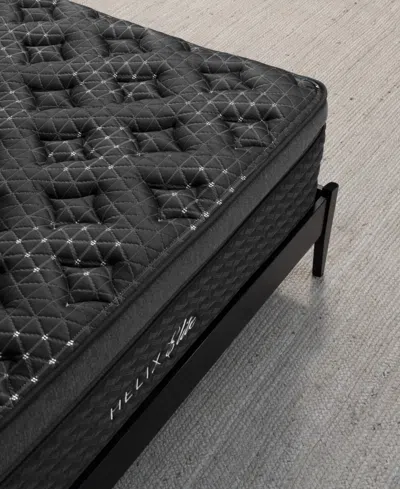 Helix Brooklyn Bedding  Midnight Elite 15" Medium Firm Euro Pillow Top Mattress In A Box In Transparent