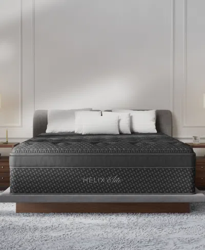 Helix Brooklyn Bedding  Sunset Elite 15" Soft Euro Pillow Top Mattress In A Box In Transparent