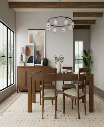 Macy's Davie Rectangular 5pc Dining Set (table & 4 Ladder Side Chairs)