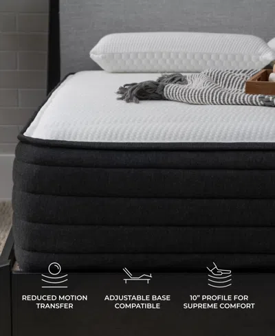 Brooklyn Bedding Select 10" Gel Memory Foam Hybrid Cushion Firm Tight Top Mattress In A Box In Transparent