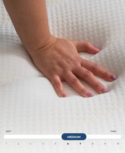 Brooklyn Bedding Select 10" Gel Memory Foam Hybrid Cushion Firm Tight Top Mattress In A Box In Transparent