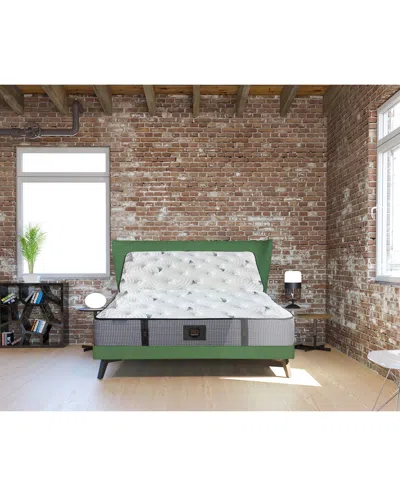 Paramount Hd Ash 12" Plush Tight Top Mattress Set, Queen Split, Macy's Exclusive In Transparent