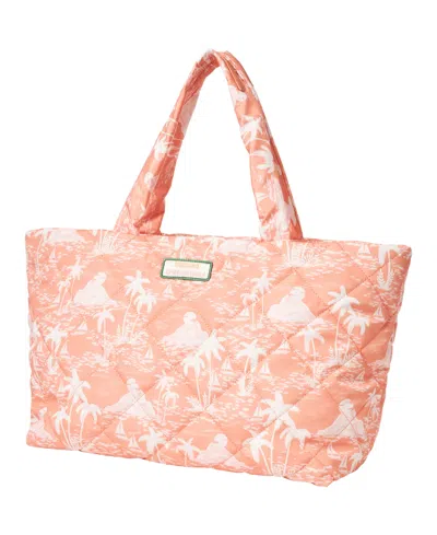 Urban Originals Tropical Extra Large Tote Bag In Orange