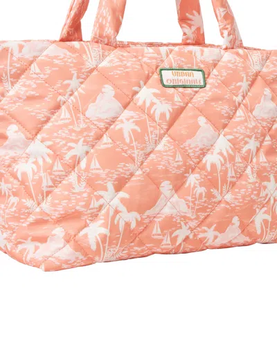 Urban Originals Tropical Extra Large Tote Bag In Orange