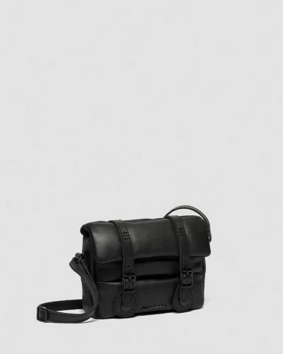 Dr. Martens 7 Inch Padded Leather Satchel In Black
