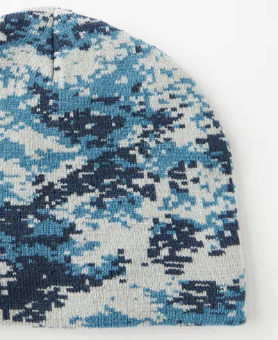 Cotton On Skull Beanie In Blue