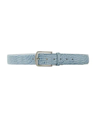 Cotton On Lagoon Gator Belt In Blue