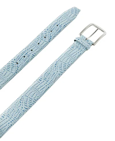 Cotton On Lagoon Gator Belt In Blue