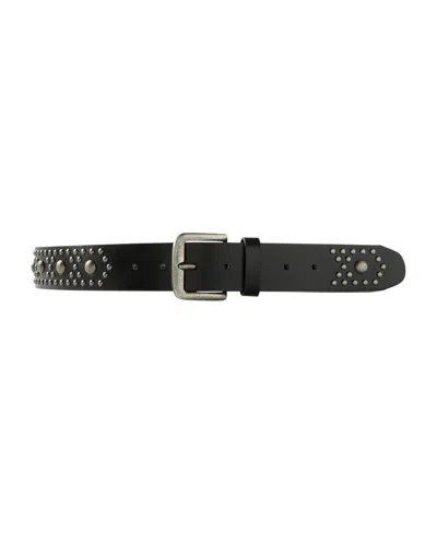Cotton On Circle Stud Belt In Black