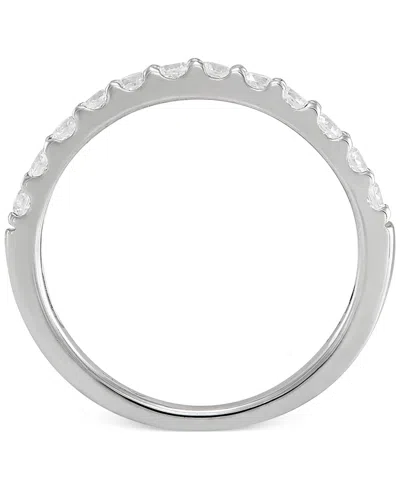 Arabella Sterling Silver Ring Set, Cubic Zirconia Bridal Ring And Band Set (8 Ct. T.w.) In Silver