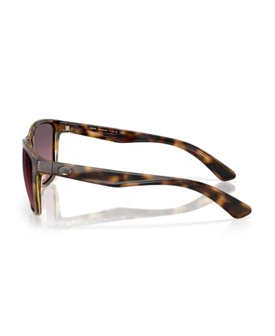 Costa Del Mar Ulu Rose Gradient Polarized Glass Square Unisex Sunglasses 6s2014 201403 56 In Multi