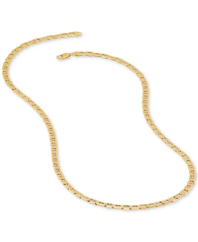 Italian Gold Lightweight Polished Mariner Link 24" Chain Necklace (5.5mm) In 14k Gold In Gold