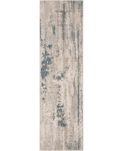 Long Street Looms Samuel Sam17 Ivory 2'2" X 7'6" Runner Rug