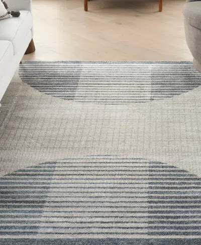 Nourison Home Astra Machine Washable Asw03 5'3" X 7' Area Rug In Multi