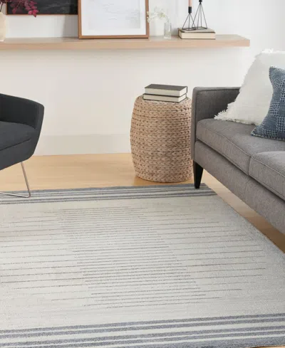 Nourison Home Astra Machine Washable Asw04 5'3" X 7' Area Rug In Multi