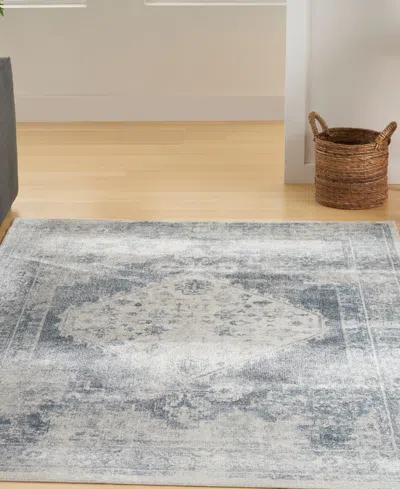 Nourison Home Astra Machine Washable Asw11 5'3" X 7' Area Rug In Multi