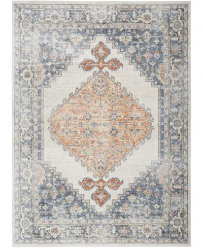 Nourison Home Astra Machine Washable Asw11 5'3" X 7' Area Rug