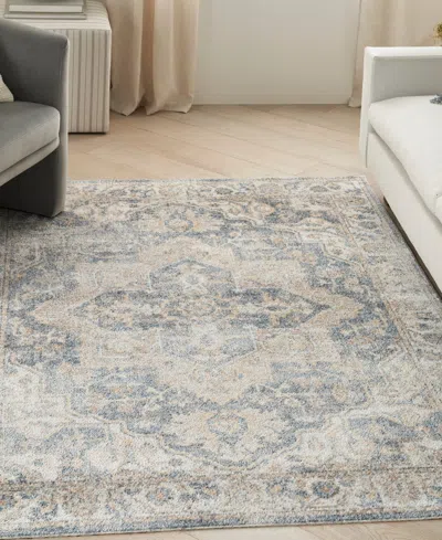 Nourison Home Astra Machine Washable Asw12 5'3" X 7' Area Rug In Multi