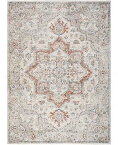 Nourison Home Astra Machine Washable Asw12 5'3" X 7' Area Rug