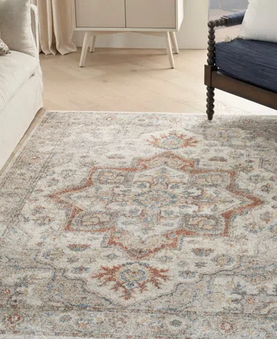 Nourison Home Astra Machine Washable Asw12 5'3" X 7' Area Rug