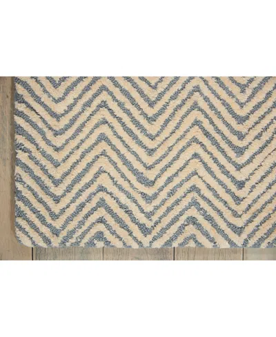 Nourison Home Deco Mod Dec03 Mist And Ivory 3'9" X 5'9" Area Rug In Multi