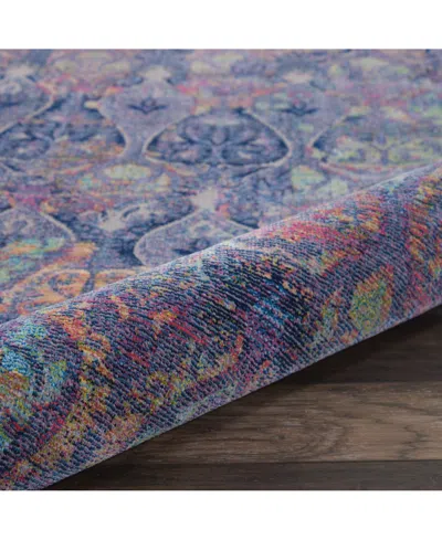 Nourison Home Ankara Global Anr08 Navy And Multi 5'3" X 7'6" Area Rug In Multi