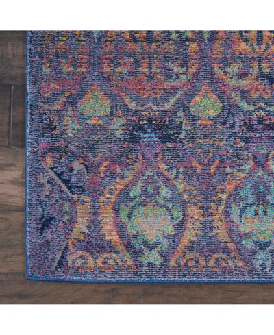 Nourison Home Ankara Global Anr08 Navy And Multi 5'3" X 7'6" Area Rug In Multi