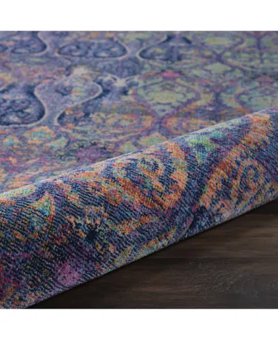 Nourison Home Ankara Global Anr08 Navy And Multi 7'10" X 9'10" Area Rug In Multi