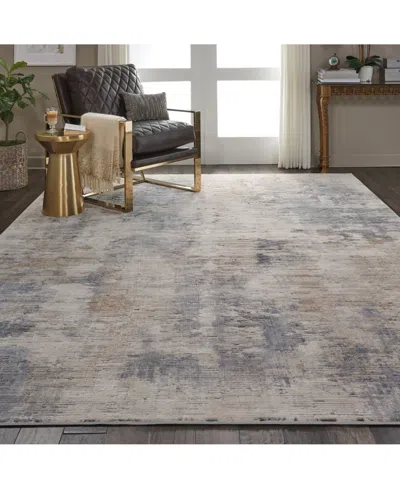 Nourison Home Rustic Textures Rus05 Beige And Gray 7'10" X 10'6" Area Rug In Multi