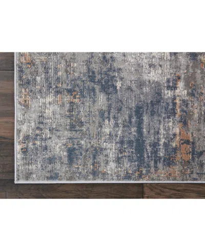 Nourison Home Rustic Textures Rus01 Gray And Beige 5'3" X 7'3" Area Rug